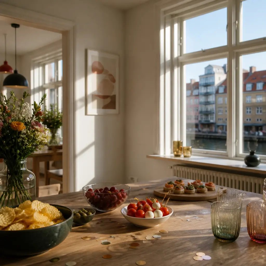 Danish lesson set in a contemporary Copenhagen everyday setting: Asking someone to repeat their introduction politely — without being rude.