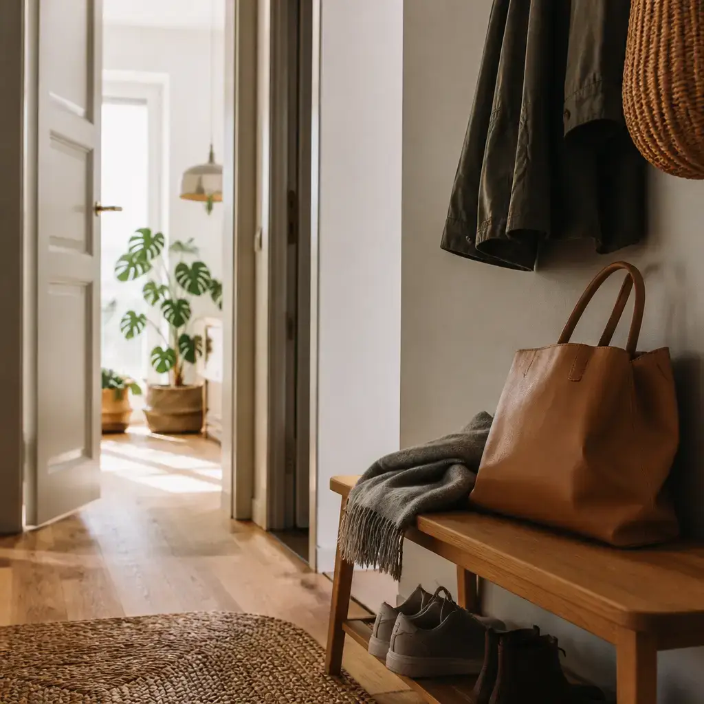 Danish lesson set in a contemporary Copenhagen everyday setting: Morning greeting at home/work/school — casual 'good morning' + brief small talk.
