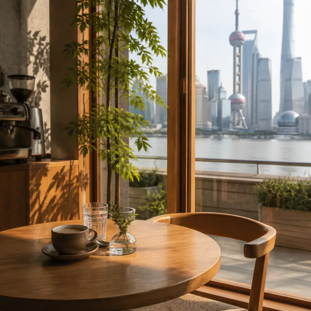 Chinese lesson set in a contemporary Shanghai everyday setting: Reunion after a long time — 'how are you?.